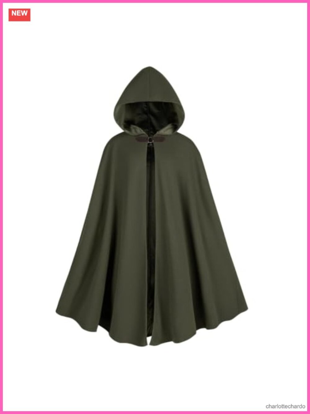 Medieval Hooded Cloak Velvet Renaissance Cape One Size for Halloween